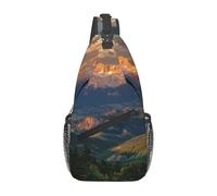 Pikes Peak, Colorado Sac À Dos Bandoulière Antivol Pochette Epaule Pratique Sac Poitrine pour Sport Cyclisme Randonnée