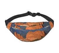 Pikes Peak Colorado Sac banane pour homme et femme - Sac banane à bandoulière pour partout - Sac banane avec sangle réglable - Sac de poitrine décontracté pour la randonnée en plein air - Noir -