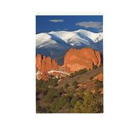 Pikes Peak Drapeaux du Colorado pour l'extérieur 6 x 0,9 m - Drapeau de jardin vertical double face - Bannière de vacances avec œillets - Drapeau de maison pour pelouse, porche, décoration d'intérieur