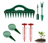 Pikierstab - Blumenzwiebel-Pflanzwerkzeug - Pflanzwerkzeug | Tragbares Pflanz Werk Zeugs | Handlicher Streuer Für Topfpflanzen Im Garten, Und Auf Der Terrasse Sä Dispenser Set