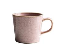 PIKITER Grande tasse à café en porcelaine givrée lisse, 320 ml, tasse à expresso for cuisine de bureau, 1 pièce(Roze)