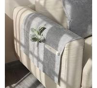 PIKITER Organiseur de canapé, Sac de Rangement for Fauteuil avec Poches for téléphone, télécommande, Magazines, Lunettes de Soleil, Gain de Place, 60 x 110 cm, 1 pièce(Light Gray)