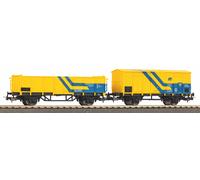 PIKO 28301 Kit Échelle H0 Deux Wagons Marchandises à Deux Essieux VS Époque IV