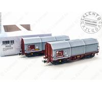 PIKO 28308 H0 1:87 - Ensemble De 2 Wagons Marchandises À Ouverture Télescope FS
