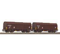 PIKO 28317 Échelle Ho Set Due Wagons Télescopiques À Chariots Obb Époque IV