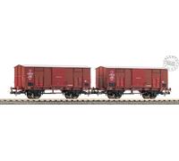 PIKO 28328 H0 1:87 - Ensemble De 2 Wagons Marchandises Fermé , Toit, FS Type F
