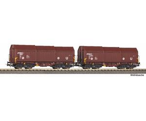 PIKO 28337 Lot de 2 wagons à capot télescopique DB AG V 1:87 échelle H0