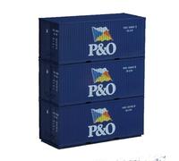 Piko 56200 Ensemble 3 Conteneurs De 20' P&O Échelle HO 1:87