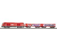 PIKO 57033 H0 Start-Set Kids Train de marchandises Rh 2016 ÖBB avec deux wagons de marchandises ouverts Eaos