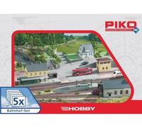 PIKO 61923 Set 5 Bâtiments Station H0 1:87 Kit Montage