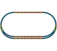 Piko A-Track 55367 Kit de plate-bande pour rails A+E Jauge HO