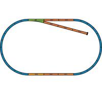 Piko Base pour jeux de rails A+B (ovale de base avec rail) - 55366