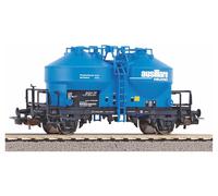 PIKO Expert 54689 Tank Silo Uckk “Auxiliaire Milano” Livrée Bleu, Cadre Noir