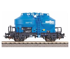 PIKO Expert 54689 Tank Silo Uckk “Auxiliaire Milano” Livrée Bleu, Cadre Noir