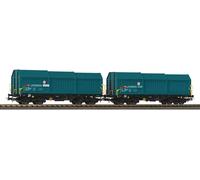 PIKO 28304 - H0 1:87 - Ensemble De 2 Wagons Marchandises Télescopiques Cff