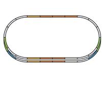 Piko H0 55340 - A-Rail Set E Ensemble D'Extension Système De Chemin De Fer Neuf