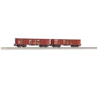 PIKO 58279 H0 1:87 - Ensemble De 2 Wagons Marchandises Ouvert Eaos Della Société