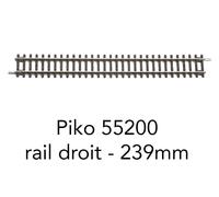 Piko Rail droit et courbe Code 100 – HO 1/87 – au choix