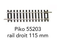 Piko Rail droit H0 Voie A 115,46 mm Modèle 55203 6 pièces