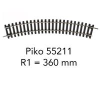 Piko Rails droit et courbe Code 100 – HO 1/87