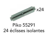 PIKO Piko 55291 - 24 éclisses isolantes plastique Piko Voie A - HO