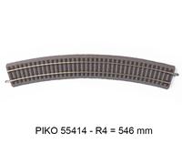 (H0) Voie A Piko 55414 Rail courbe 6 pc(s)