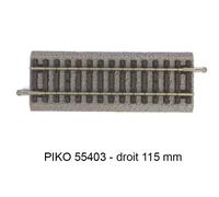 Piko Rail droit G115 avec lit VE6