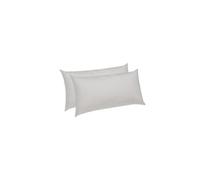 Pikolin Home - 2xOreilleres anti-acariens en fibre, avec housse en 100% coton. 40x70x18 cm (Pack de 2).