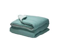 Pikolin Home - Couette Réversible 300 g - Garnissage Nordique Bicolore - pour Lit 100/105 cm - Toucher Plume, Chaud, Respirant, Dimensions 180 x 220 cm, Couleur Verte
