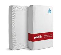 Pikolin Home - Lot de 2 Alèses 90 x 190/200 cm Respirables et Résistantes à l'eau | Bonnet 32 cm | Tencel Super Absorbant | Silencieux | Anti-humidité | Lavable | Réglable | Alèse Transpirant Tencel