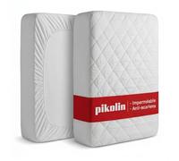Pikolin Home - Protège Matelas 160x190 cm, Matelassé, Imperméable et Respirante, Alese 160x190 cm, Hauteur Jusqu'à 32 cm avec Élastique - Marque Européenne