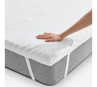 Pikolin Home Surmatelas en Mousse viscoélastique Multi-Zones - Épaisseur 7 cm, pour lit de 135, déhoussable et Respirant, soulage Les tensions Musculaires, 135 x 190 cm