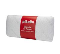 PIKOLIN - Oreiller Ergonomique à Mémoire de Forme Anti-Acariens | 60x33 cm | Double Housse Respirante, Confortable et Hygiénique | Idéal pour Dormir sur Le Côté ou sur Le Dos, Certifié Oeko-TEX