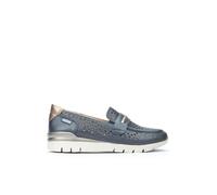 Pikolinos Baskets en Cuir CANTABRIA pour Femme Color Blue