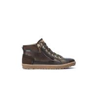 Bottines Femme - PIKOLINOS - Vert - Cuir - Lacets plats kaki et zip latéral 37