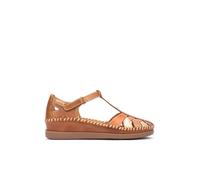 Pikolinos Chaussures CADAQUES semi-ouvertes en cuir pour femme – Couleur Brandy