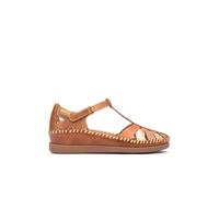 Sandales à Semelles compensées en Cuir CADAQUES pour Femme Color Brandy