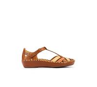 Chaussure Semi-Ouverts en Cuir P. Vallarta pour Femme Color Brandy-BL