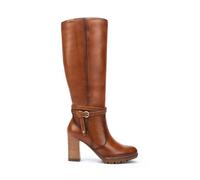 Pikolinos Connelly Bottes Femme | Cuir | Éclair | Talon Haut | Marron Clair