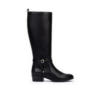 Pikolinos Daroca Bottes Femme | Cuir | Fermeture Éclair | Talon Moyen | Noir
