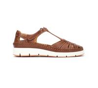 Pikolinos, Femme, Chaussures, Brun, Taille: 41 EU Collection de sandales compensées en cuir marron