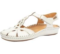 Pikolinos Femme Sandale Cuir T-brides Velcro P. Vallarta 655-0703, Taille:42 EU, Couleur:Blanc