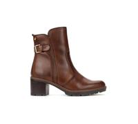 Pikolinos Llanes Bottines à Talon Femme | Cuir | Éclair | Marron