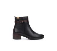 Pikolinos Malaga Bottines à Talon Femme | Cuir | Fermeture Éclair | Noir