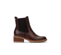 Pikolinos Medina Bottines Chelsea à Talon Femme | Cuir | Éclair | Marron