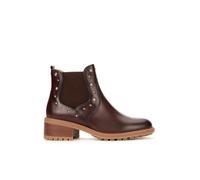 Pikolinos Medina Bottines Chelsea à Talon Femme | Cuir | Élastique | Marron