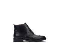 Bottines Plates en Cuir PUERTOLLANO pour Femme Color Black