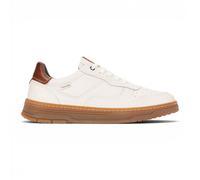 Infinity Leather Baskets de Sport Salinas Blanches en Cuir pour Hommes, à Lacets, Chaussures décontractées