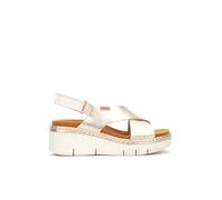 Pikolinos Sandales à semelles compensées en Cuir GOMERA pour Femme Color CARRARA