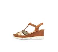 PIKOLINOS Sandales ' AGUADULCE ' beige / cognac / kaki / argent, Taille 41,5